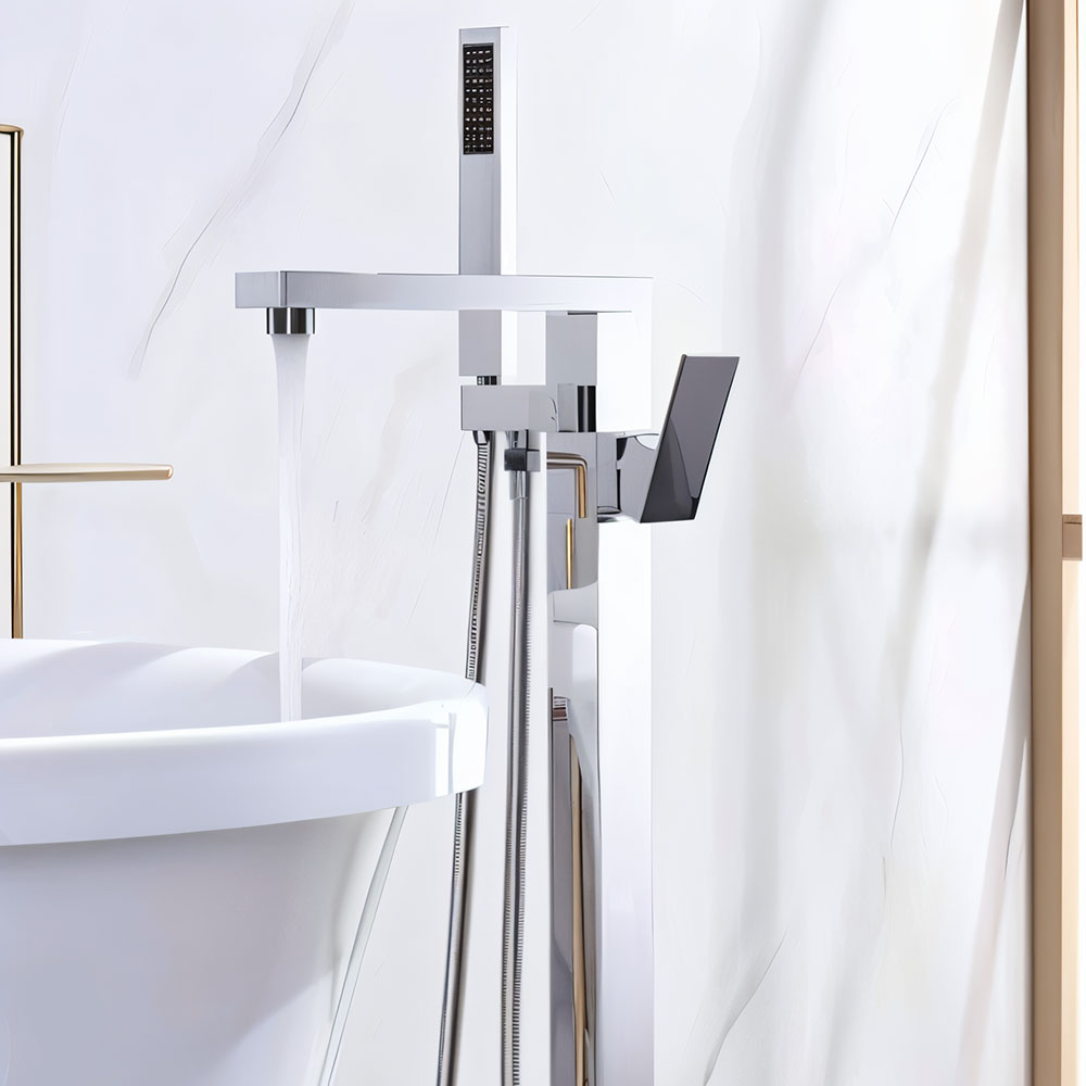 Grifo de bañera forma cuadrada